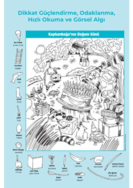 Highlights Oyun Terapi Market Gizli Resimler Seviye 2 Dikkat Güçlendirme Kitabı 6-10 Yaş modelleri