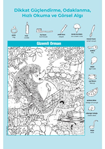 Highlights Oyun Terapi Market Gizli Resimler Seviye 2 Dikkat Güçlendirme Kitabı 6-10 Yaş