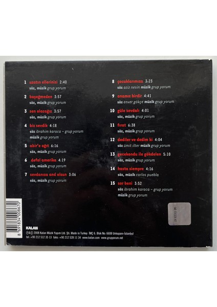 Grup Yorum Başeğmeden CD (Orijnal Dönem Baskı Cd) fiyatları