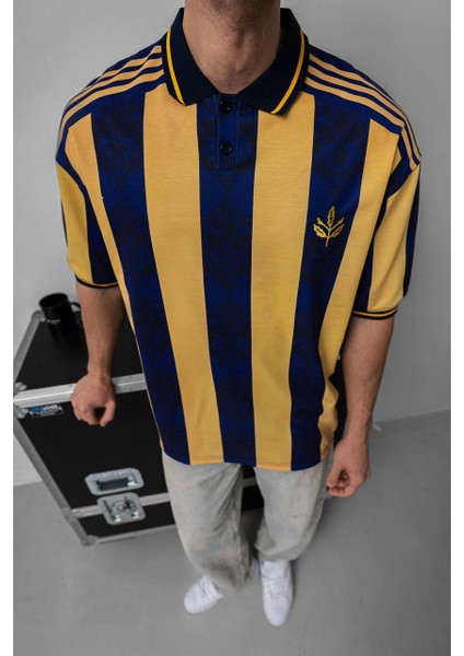 Yeni Sezon Pamuklu Fenerbahçe Oversize Retro Polo Yaka T-Shirt fiyatları