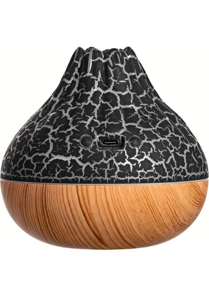 Santorini Ultrasonik Hava Nemlendirici 7 Renk LED Işıklı Aromaterapi Buhar Makinesi Volkan Tasarım