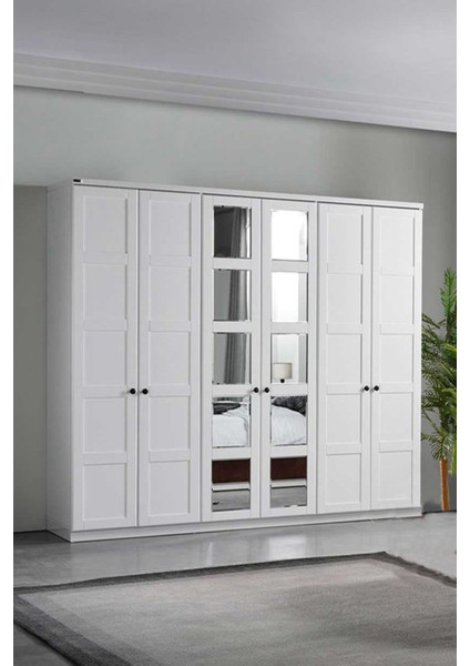 Stockholm Gardırop Modern Tasarım 3 Kapaklı Geniş Depolama Alanına Sahip Model
