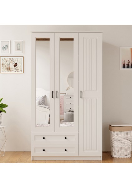 Estelya Country 3 Kapak 2 Çekmeceli Gardırop indirimleri