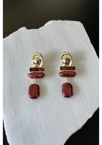 Sallantılı Ezme Oval Küpe fiyatları