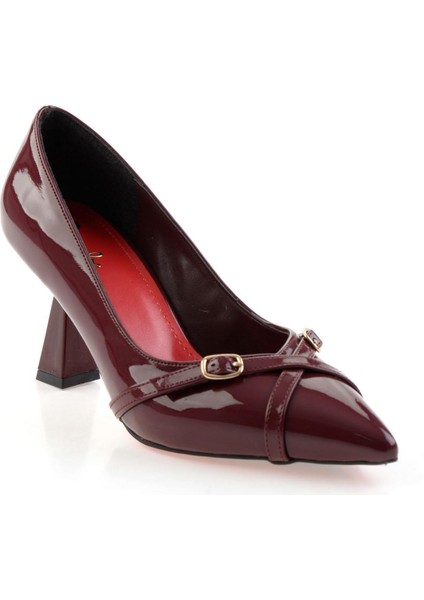 Bordo Kadın Klasik Topuklu Ayakkabı K01231401408 fiyatları