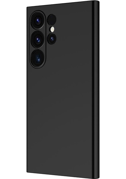 Samsung S24 Ultra Kılıf Lansman Silikon ve Esnek Siyah