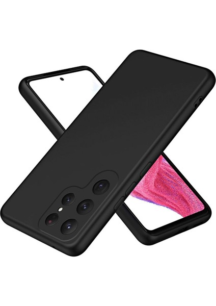 Samsung S24 Ultra Kılıf Lansman Silikon ve Esnek Siyah