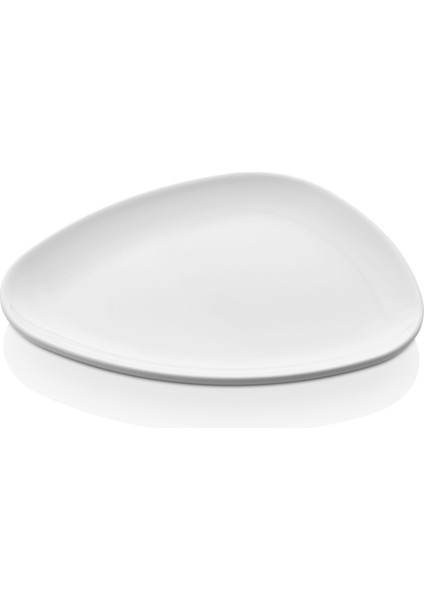 6130.PW - Bermuda 6'lı Beyaz Servis Tabak Seti 30X23,5 Cm, Thermoset Melamin