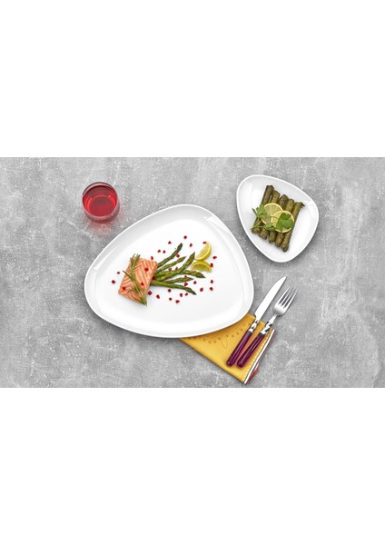 6130.PW - Bermuda 6'lı Beyaz Servis Tabak Seti 30X23,5 Cm, Thermoset Melamin fiyatları