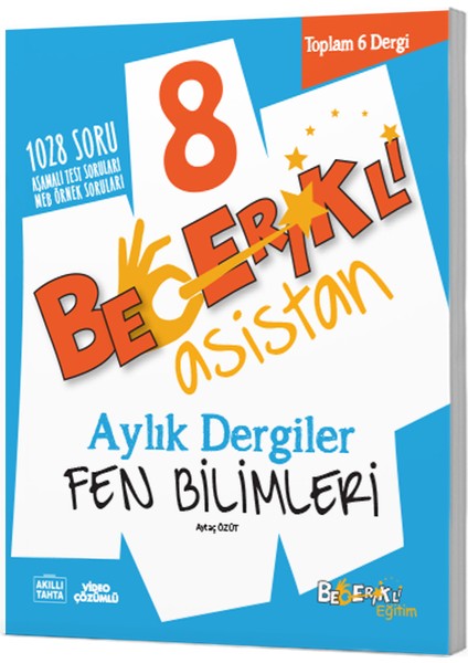 Becerikli Asistan 8. Sınıf Fen Bilimleri Aylık Dergiler Seti