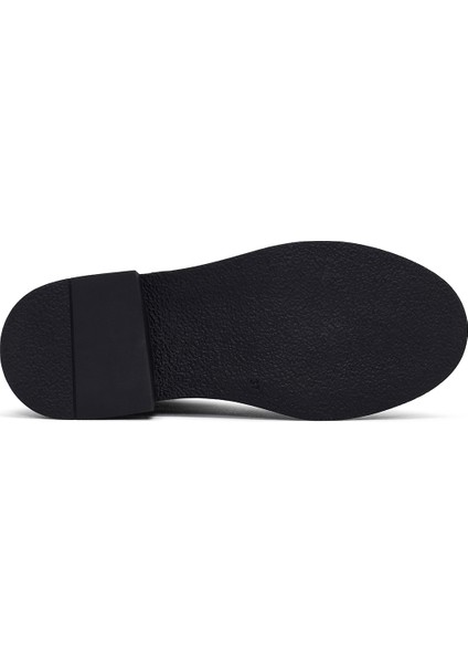 Kadın Siyah Fermuarlı Kalın Tabanlı Deri Postal Bot 25WFD511118 indirimleri