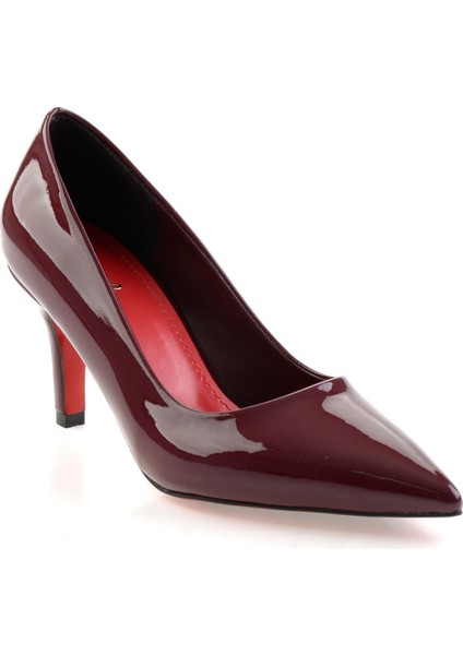 Bordo Kadın Klasik Topuklu Ayakkabı K01231083598 fiyatları