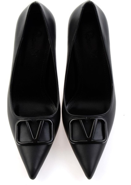 Siyah Kadın Klasik Topuklu Ayakkabı K01565015909 fırsatları