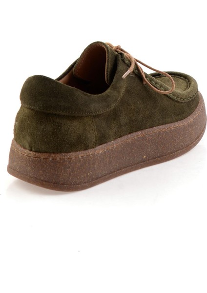 Haki Hakiki Deri Kadın Casual Ayakkabı K01586010402 modelleri