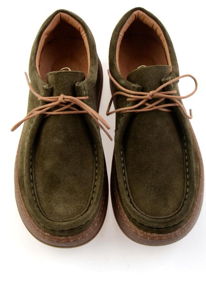 Haki Hakiki Deri Kadın Casual Ayakkabı K01586010402 fırsatları