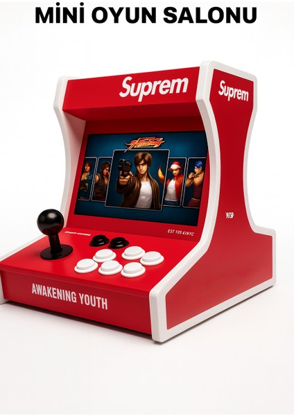 Yeni Nesil Çift Arcade Kol 10INÇ Çift Ekran 2700+ Oyunlu Retro Arcade Atari