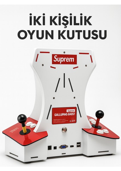Yeni Nesil Çift Arcade Kol 10INÇ Çift Ekran 2700+ Oyunlu Retro Arcade Atari fiyatları