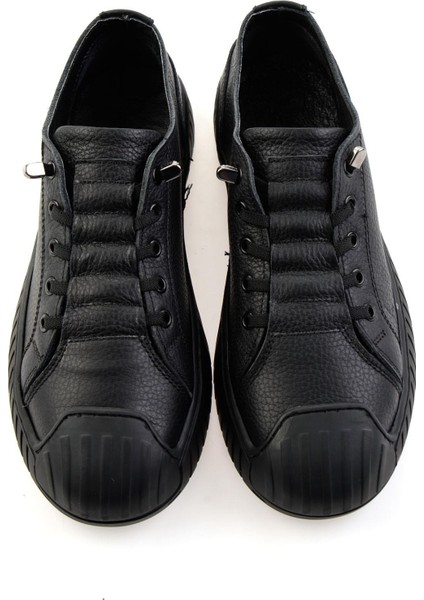 Siyah Hakiki Deri Kadın Casual Ayakkabı K01331170303 fırsatları