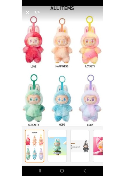 Labubu Peluş Oyuncak Into Energy Anahtarlık fiyatları