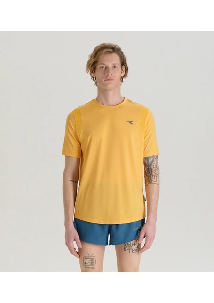 Diadora Tech Run Crew Co Erkek Sarı Tişört - 102.180282-40076 fırsatları