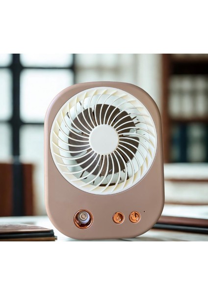 Masaüstü Vantilatör Klima, USB Buharlı ve Rgb Işıklı Mini Vantilatör, Soğuk Buharlı Serinletici 1200MAH Ister Ayaklı Ister Asmalı (3 Kademe Güç,buharlı ve Rgb Işıklı)