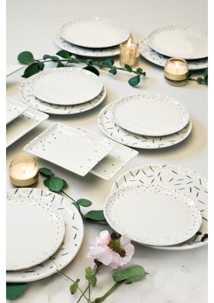 Efide 18 Parça 6 Kişilik Ikram ve Kahvaltı Takımı