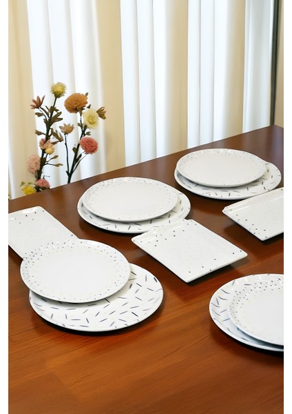 Efide 18 Parça 6 Kişilik Ikram ve Kahvaltı Takımı