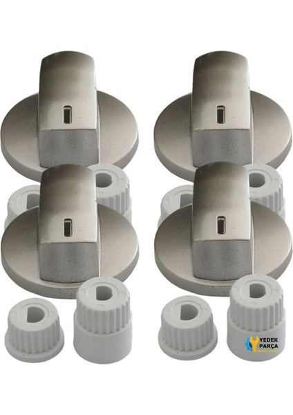 Uğur Uyumlu Düğme 4 Lü Takımı Ankastre Set Üstü Ocak Düğmesi