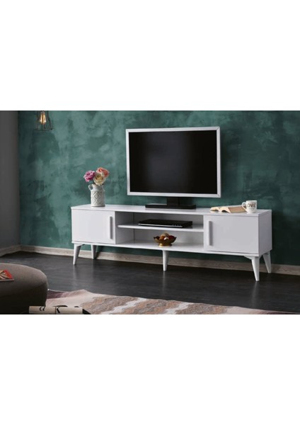 Bera Beyaz Nisa Tv Sehpası