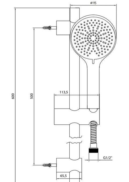 Ar Tuna Hareketli Sürgülü Duş Seti (3 Fonksiyonlu) 102146135 fiyatları
