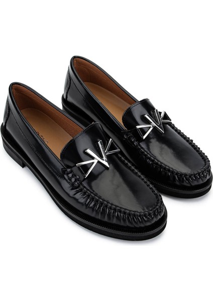 Kadın Hakiki Deri Siyah Loafer Ayakkabı 1040 91D2555 Bn Ayk SK25-26 Black fiyatları