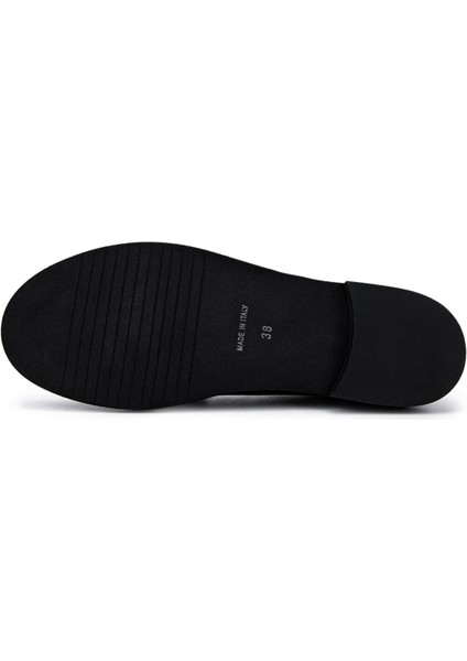 Kadın Hakiki Deri Siyah Loafer Ayakkabı 1040 91D2555 Bn Ayk SK25-26 Black modelleri