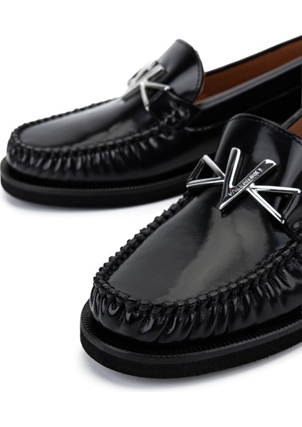 Kadın Hakiki Deri Siyah Loafer Ayakkabı 1040 91D2555 Bn Ayk SK25-26 Black fırsatları