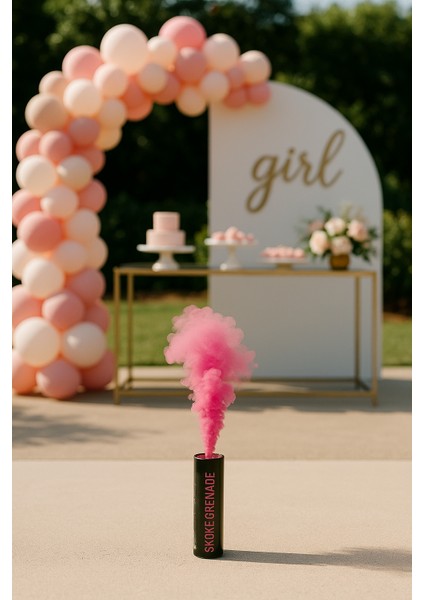 Bebek Cinsiyeti Belirleme Partisi Pembe Tütsü Cinsiyet Belirleme Pembe Tütsü