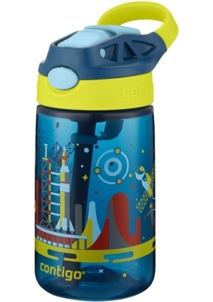 Gizmo Flip Çocuk Suluk 420 ml Tritan Malzeme Mavi BPA’sız Hafif ve Dayanıklı Tasarım