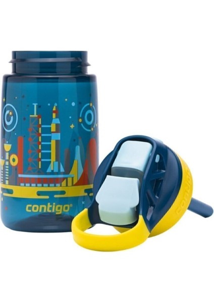 Gizmo Flip Çocuk Suluk 420 ml Tritan Malzeme Mavi BPA’sız Hafif ve Dayanıklı Tasarım