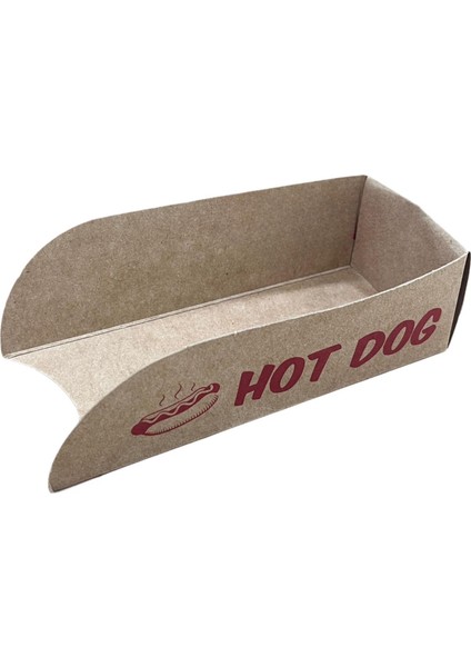 Hot Dog Kutusu Kraft 100 Adet