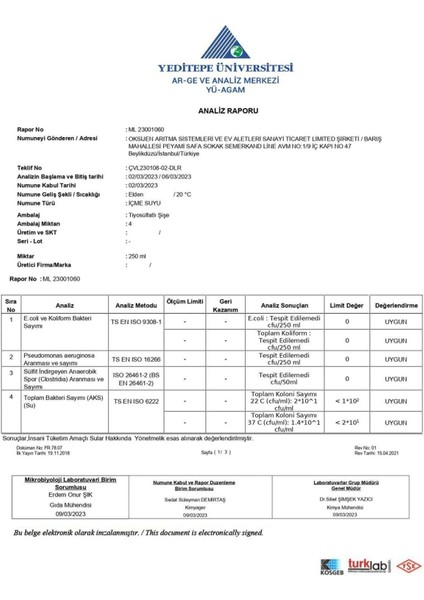 Tezgah Altı Su Arıtma Cihazı 280 Litre 15 Aşamalı Mineral Takviyeli Çelik Tanklı