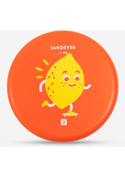 Olaian Frizbi - Kırmızı/limon Desenli - Soft