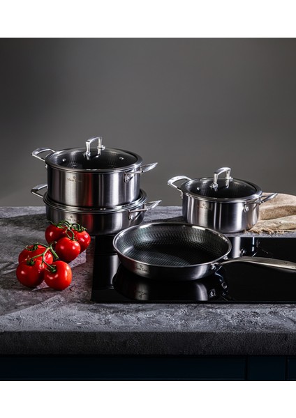 Steel Fusion 7 Parça Tencere Takımı