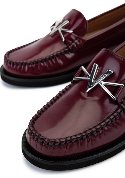 Kadın Hakiki Deri Bordo Loafer Ayakkabı 1040 91D2555 Bn Ayk SK25-26 Bordeaux fırsatları