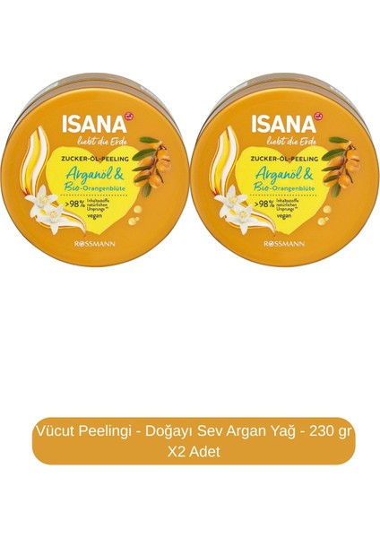 Vücut Peelingi - Doğayı Sev Argan Yağ - 230 gr X2 Adet