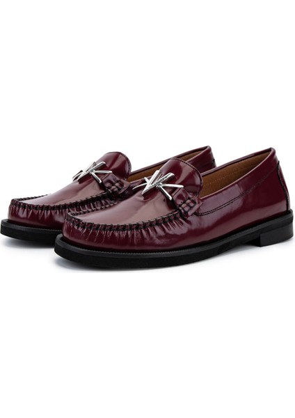 Kadın Hakiki Deri Bordo Loafer Ayakkabı 1040 91D2555 Bn Ayk SK25-26 Bordeaux indirimleri
