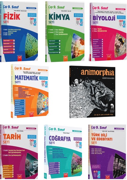 2026 Çap Yayınları 9. Sınıf Anadolu Lisesi Tüm Dersler Seti (8 Kitap)