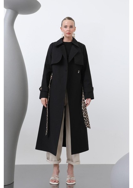 Kadın Leopar Garnili Trench 32113TRC modelleri