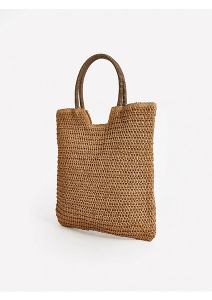 Lcw Accessorıes Kahverengi Hasır Kadın El Çantası fırsatları