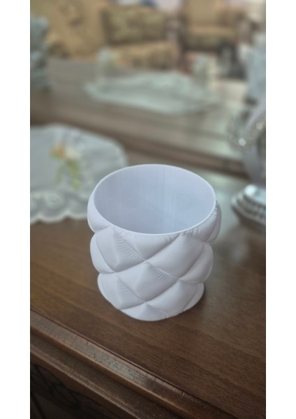 Modern Kapitoneli Dekoratif Saksı – Minimalist Tasarım, Şık Ev ve Ofis Aksesuarı fiyatları