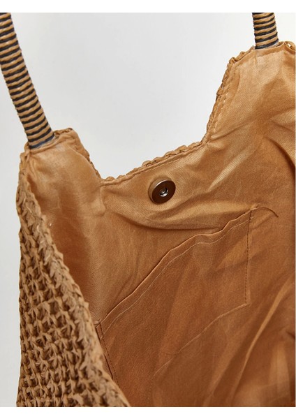 Lcw Accessorıes Kahverengi Hasır Kadın El Çantası indirimleri