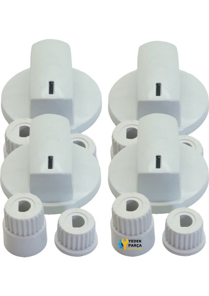 Uğur Uyumlu Düğme 4 Lü Takımı Ankastre Set Üstü Ocak Düğmesi