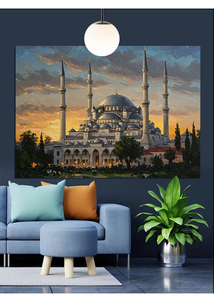 Sultanahmet Camii Istanbul Dekoratif Kanvas - Mdf Ahşap Tablo fırsatları